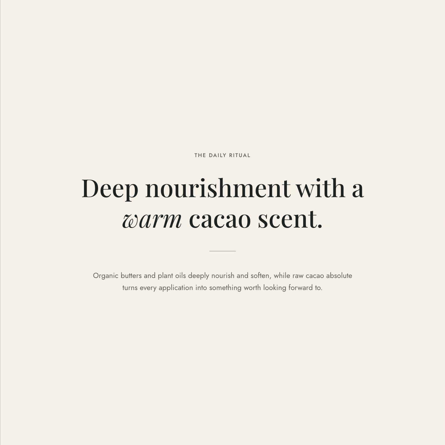 Cacao Babassu Body Butter for Deep Moisture & Glow